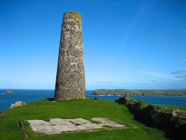 The Daymark navigation aid on Steppers Point